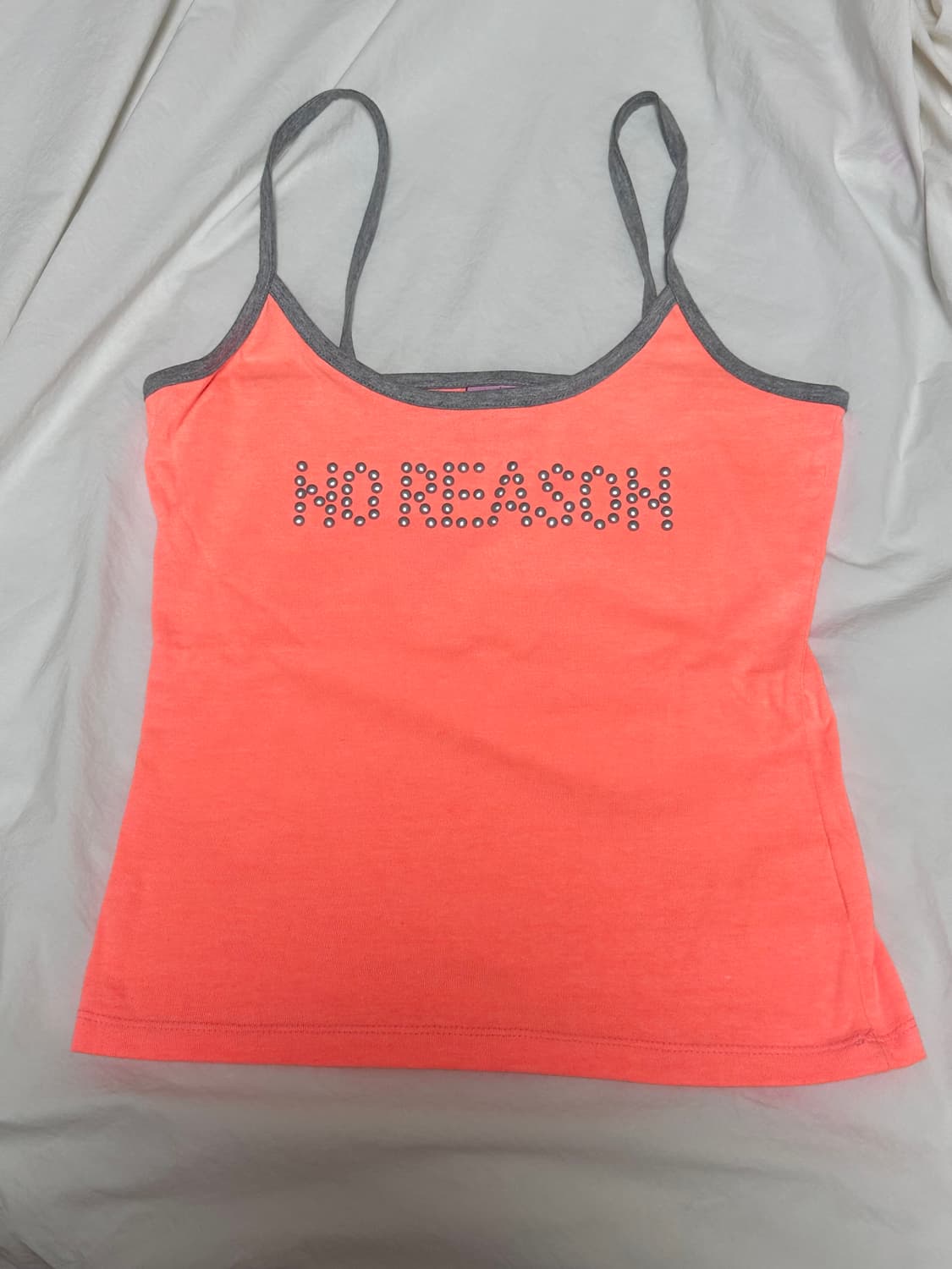 Just haus 저스트하우스 RHINESTONE RIBBED CAMI  상품이미지3