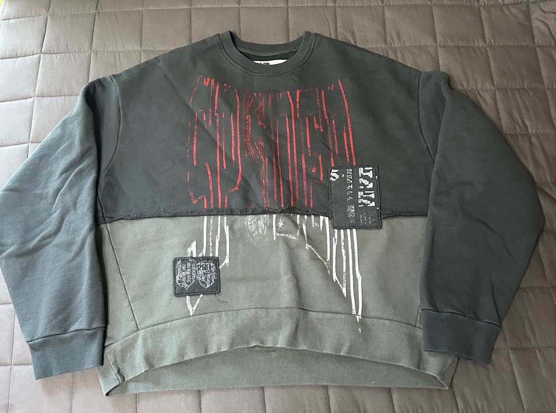 SP5DER DIFFUSED COLLEGIATE 크루넥 M 상품이미지1