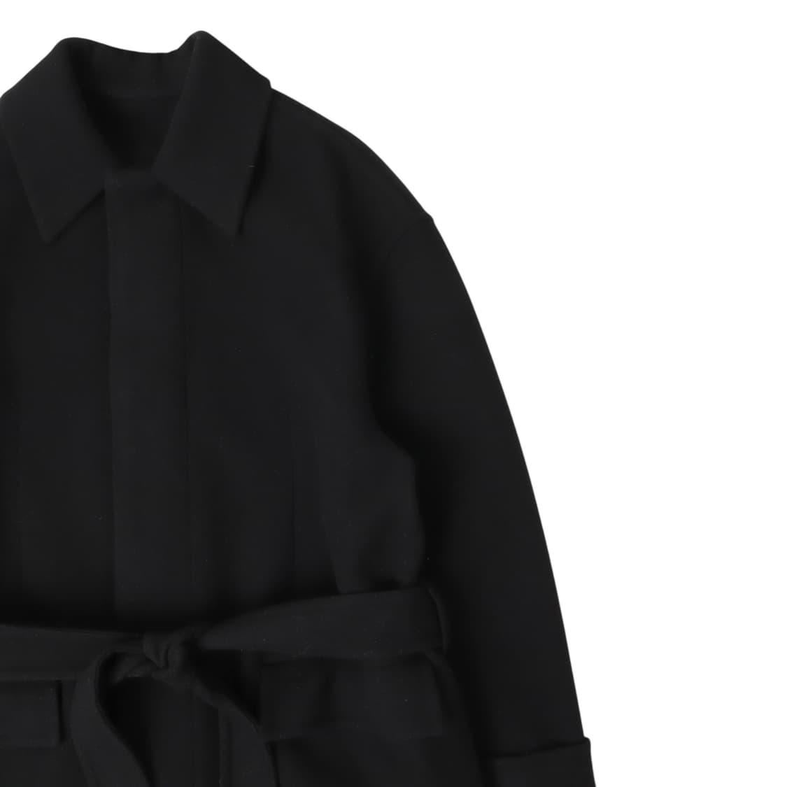 준지 22fw 캐시미어 블렌디드 싱글 발마칸 로브 코트 상품이미지3