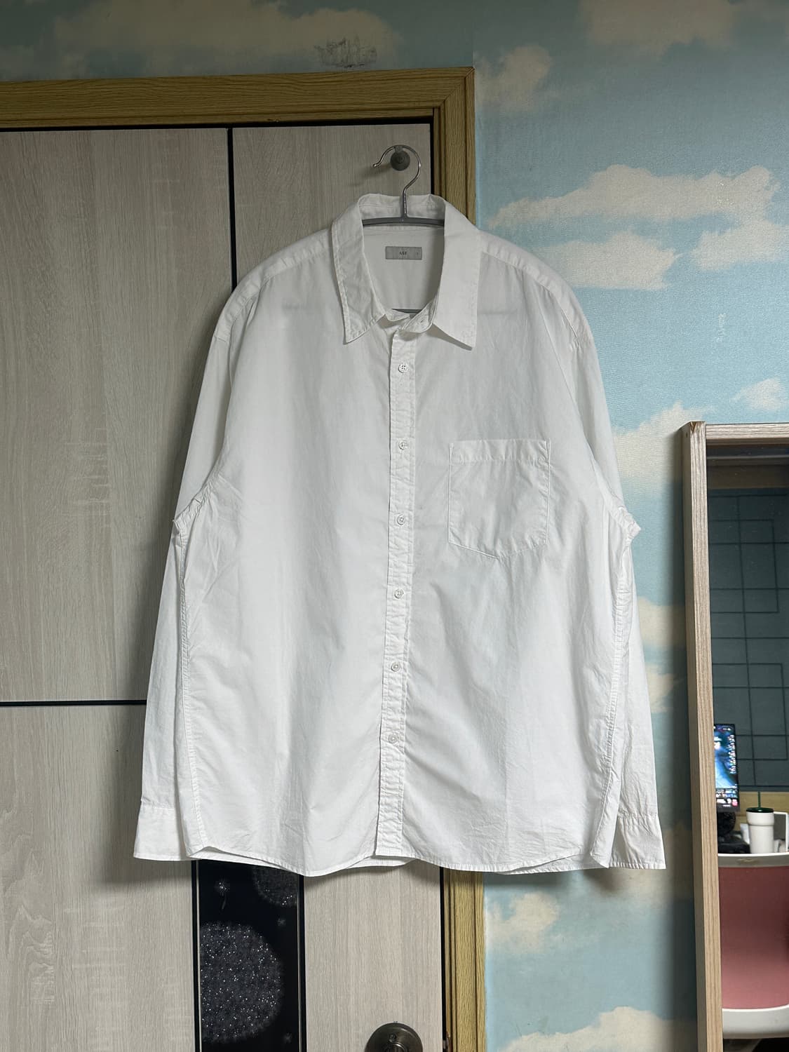 (L) 애습 스테디 셔츠 - 퓨어 화이트 상품이미지3