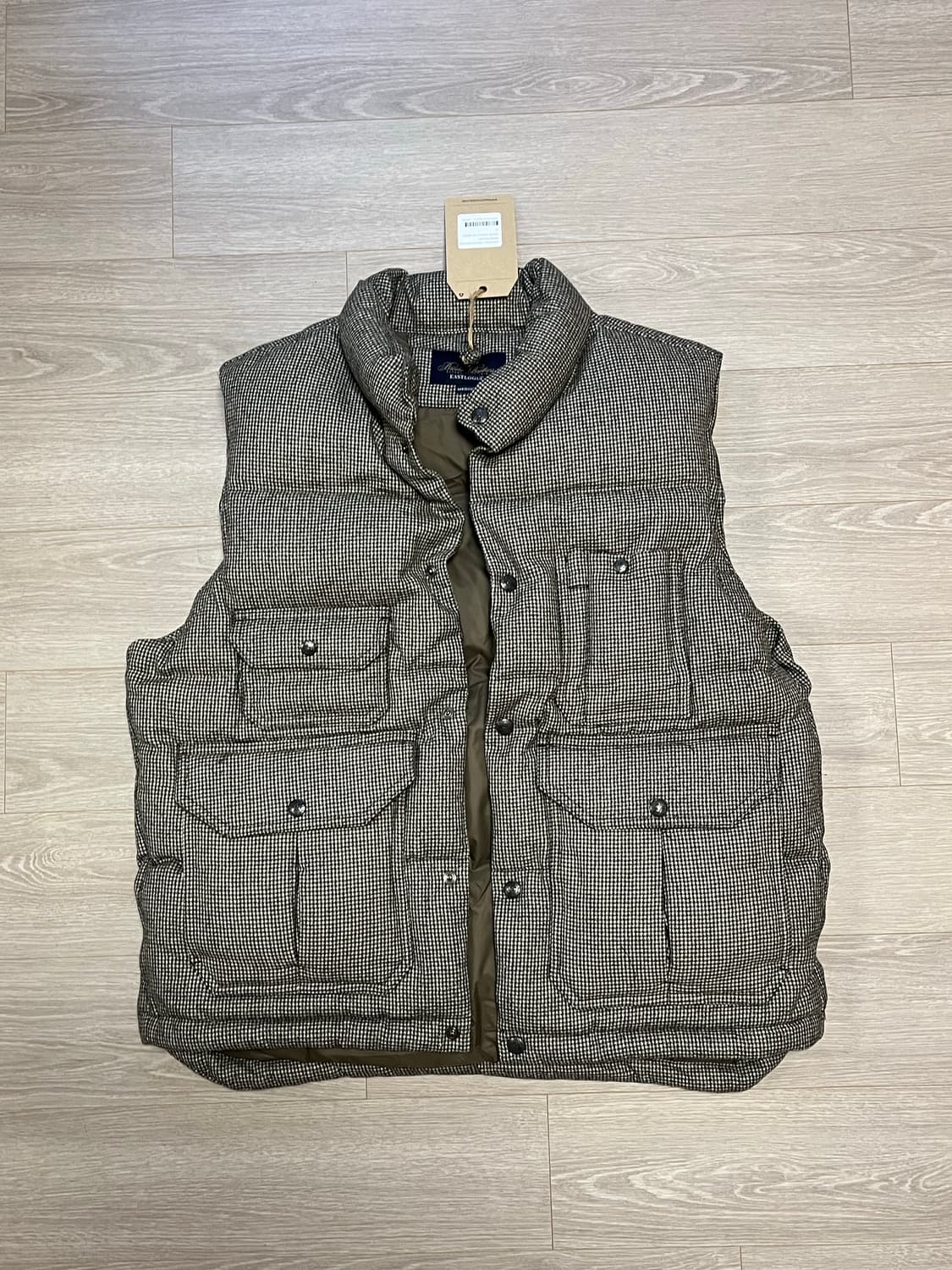 (새상품) 브룩스브라더스 x 이스트로그 구스다운 콜라보 패딩 베스트 상품이미지2