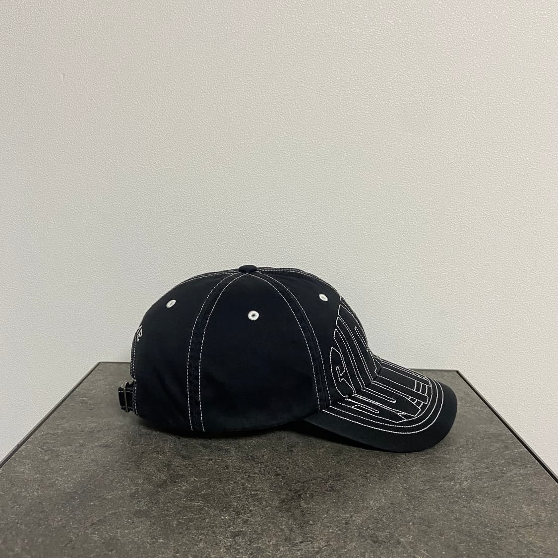 (OS) 슈프림 6패널 볼캡 모자 23SS 바이저 스티치 블랙 상품이미지4