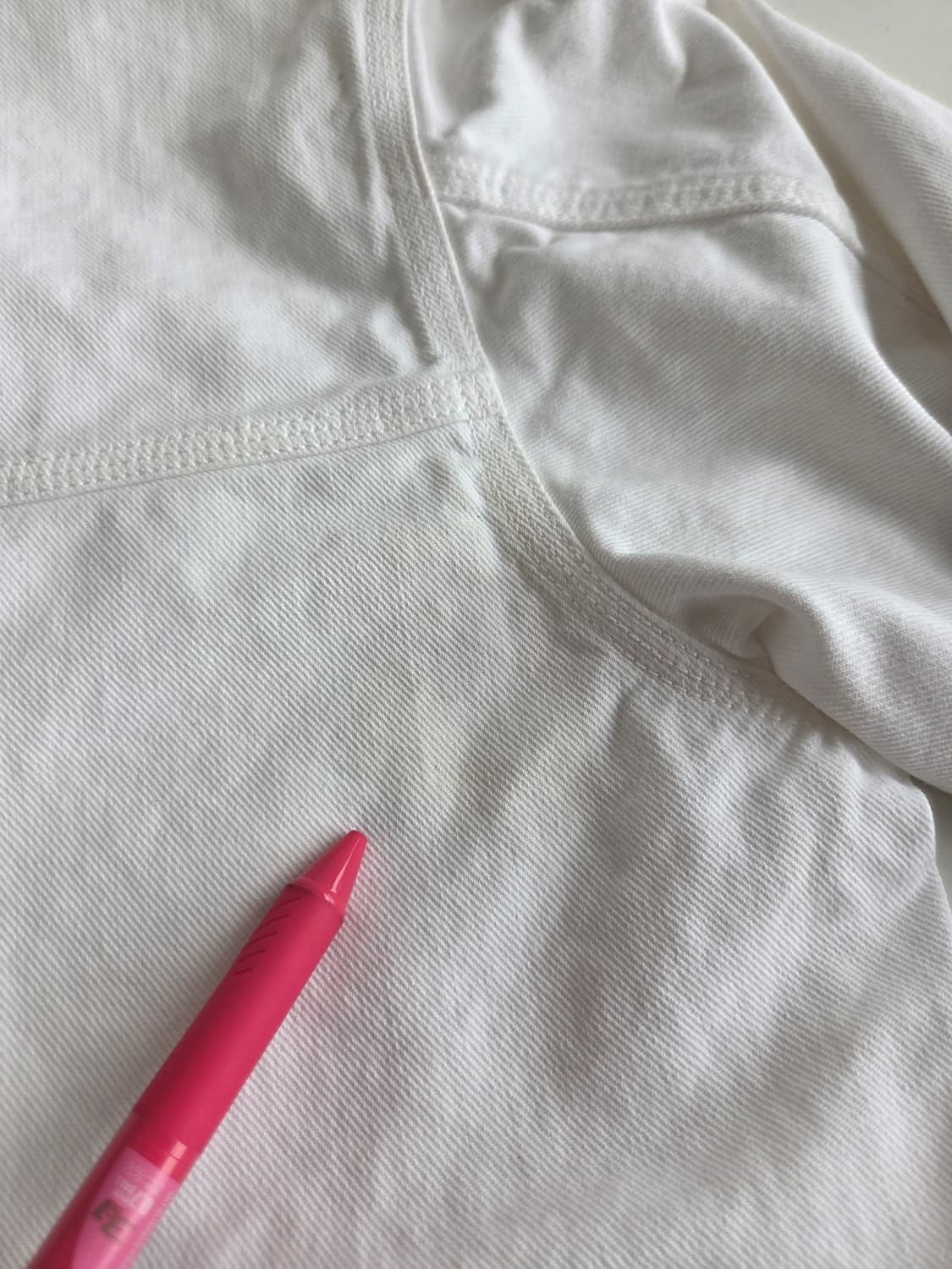 커버낫 트러커 캐주얼 데님 자켓 화이트 M 상품이미지5