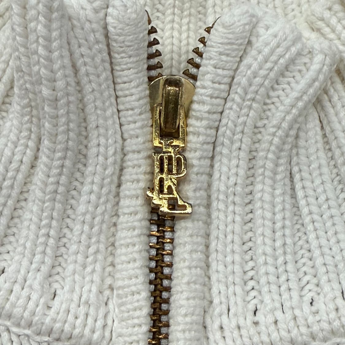 폴로 랄프로렌 화이트 니트 반집업  상품이미지7