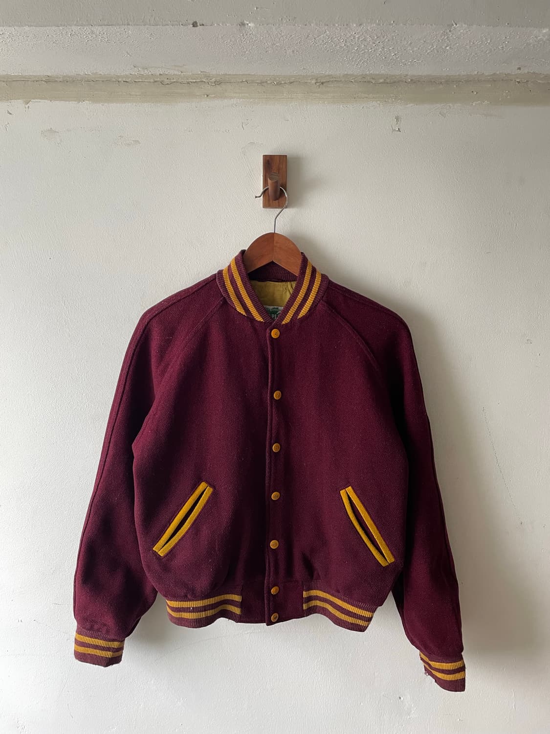 70's Vintage Maple Wool Varsity Jacket 상품이미지1
