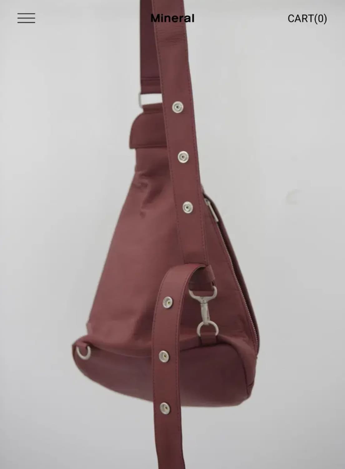 미네랄스튜디오 antler 메신저 백 버건디 상품이미지2