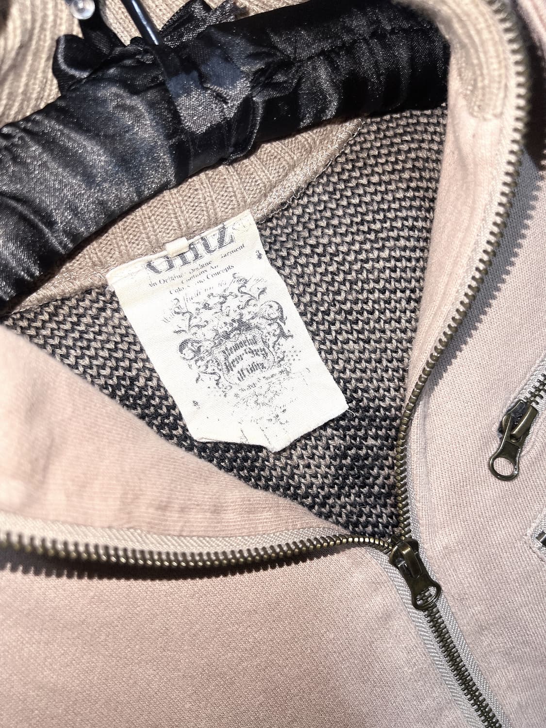 글리츠 glitz y2k 갸루 그런지 펑크 하이넥 해골스컬 후드집업 핀터 상품이미지10