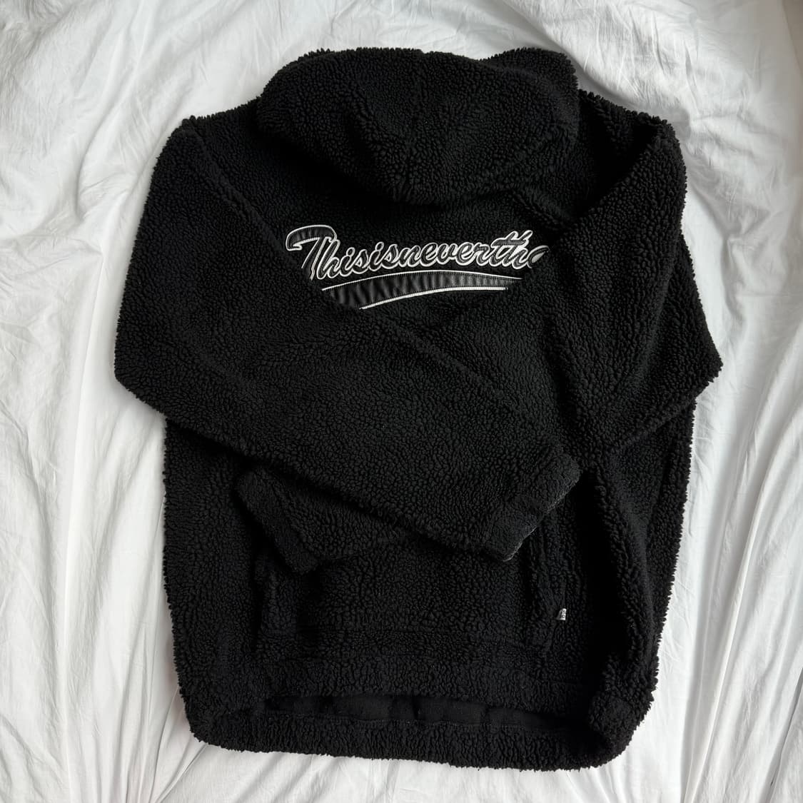 디네댓 후리스 후드티 Sherpa Fleece Hoodie Black 상품이미지1
