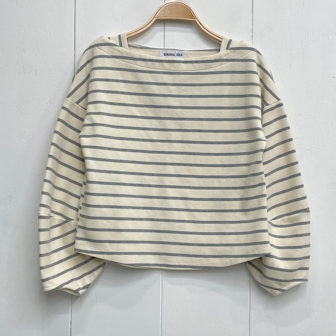 제너럴 아이디어 스트라이프 보트넥 티셔츠 상품이미지2