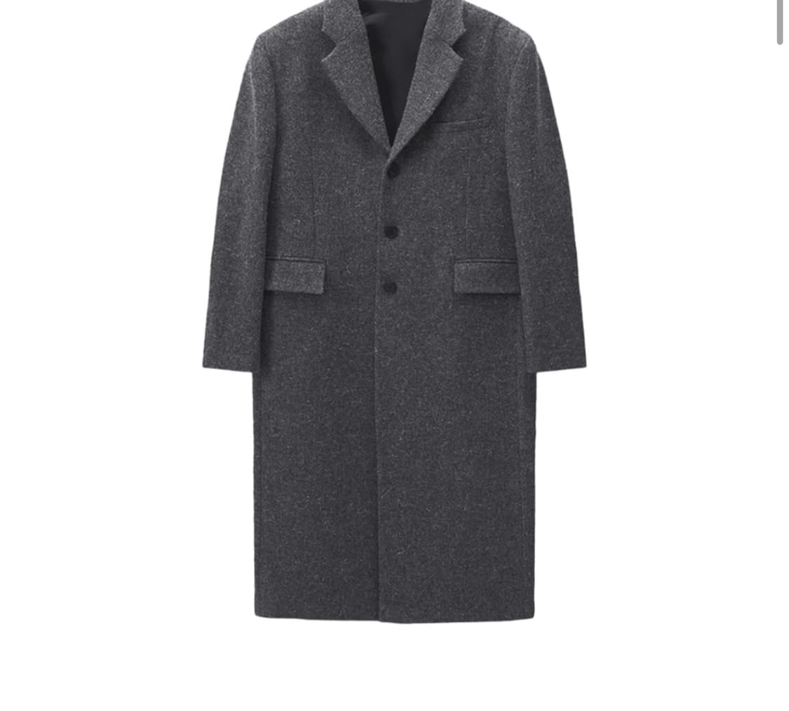 stu 백 버튼 싱글 코트 그레이 S 상품이미지1