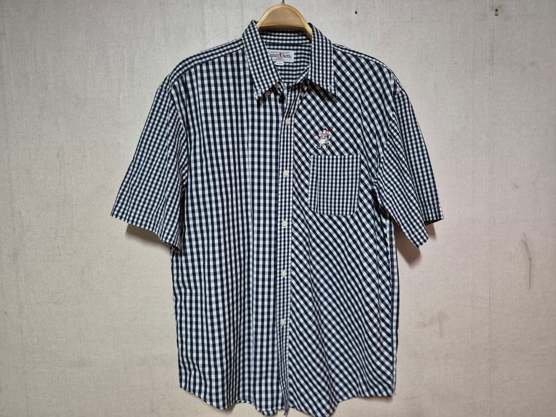 캡틴산타 체크반팔셔츠( XL) 상품이미지1