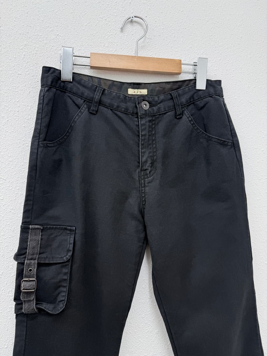 빈티지 블랙 포켓 카고 팬츠 상품이미지2