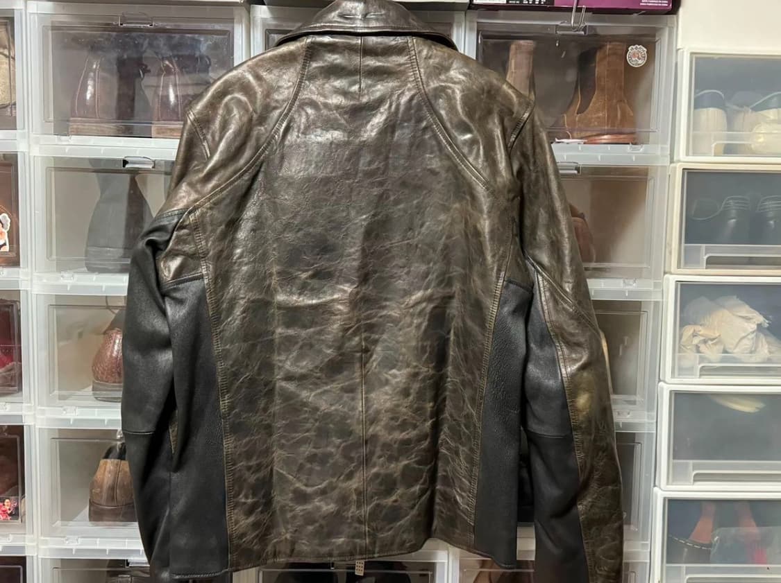 Carpe diem sheepskin leather jacket 상품이미지4