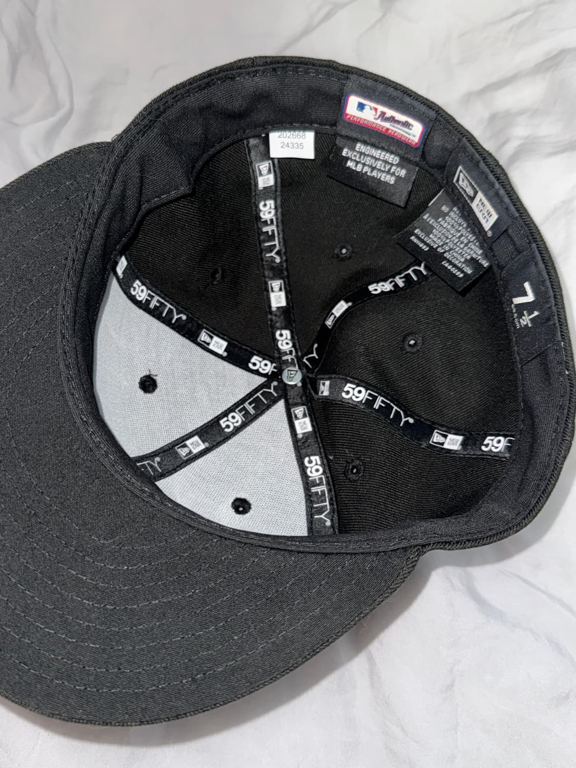 MLB 뉴에라 712 어센틱 시카고 화이트삭스 피티드캡 게임 블랙 상품이미지2