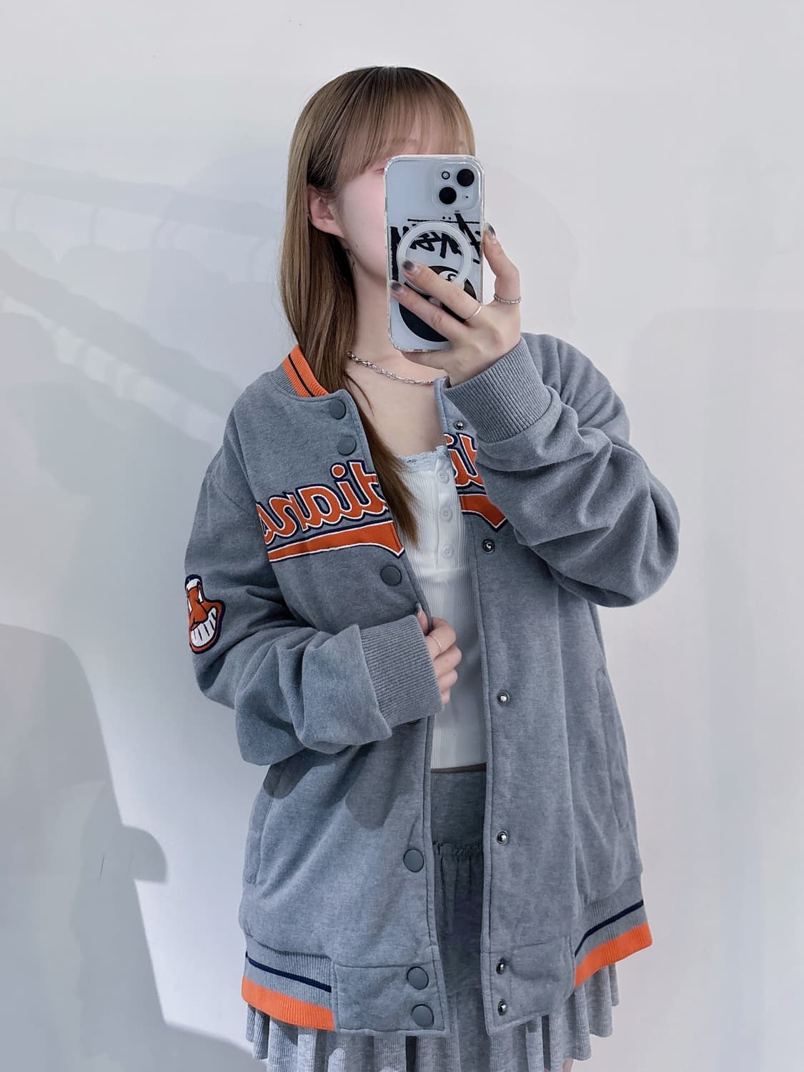 MLB 인디언스 코튼 바시티자켓 상품이미지1