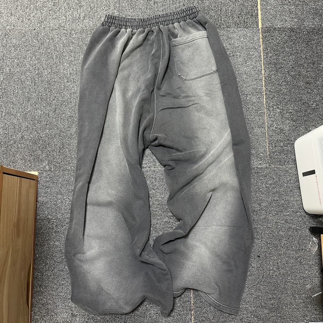 iey 이에이 워시드 스웻팬츠 차콜 상품이미지2