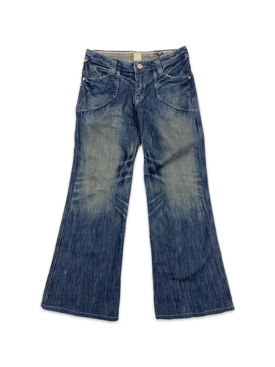 빈티지 brappers 로우라이즈 데님 부츠컷 팬츠 상품이미지1