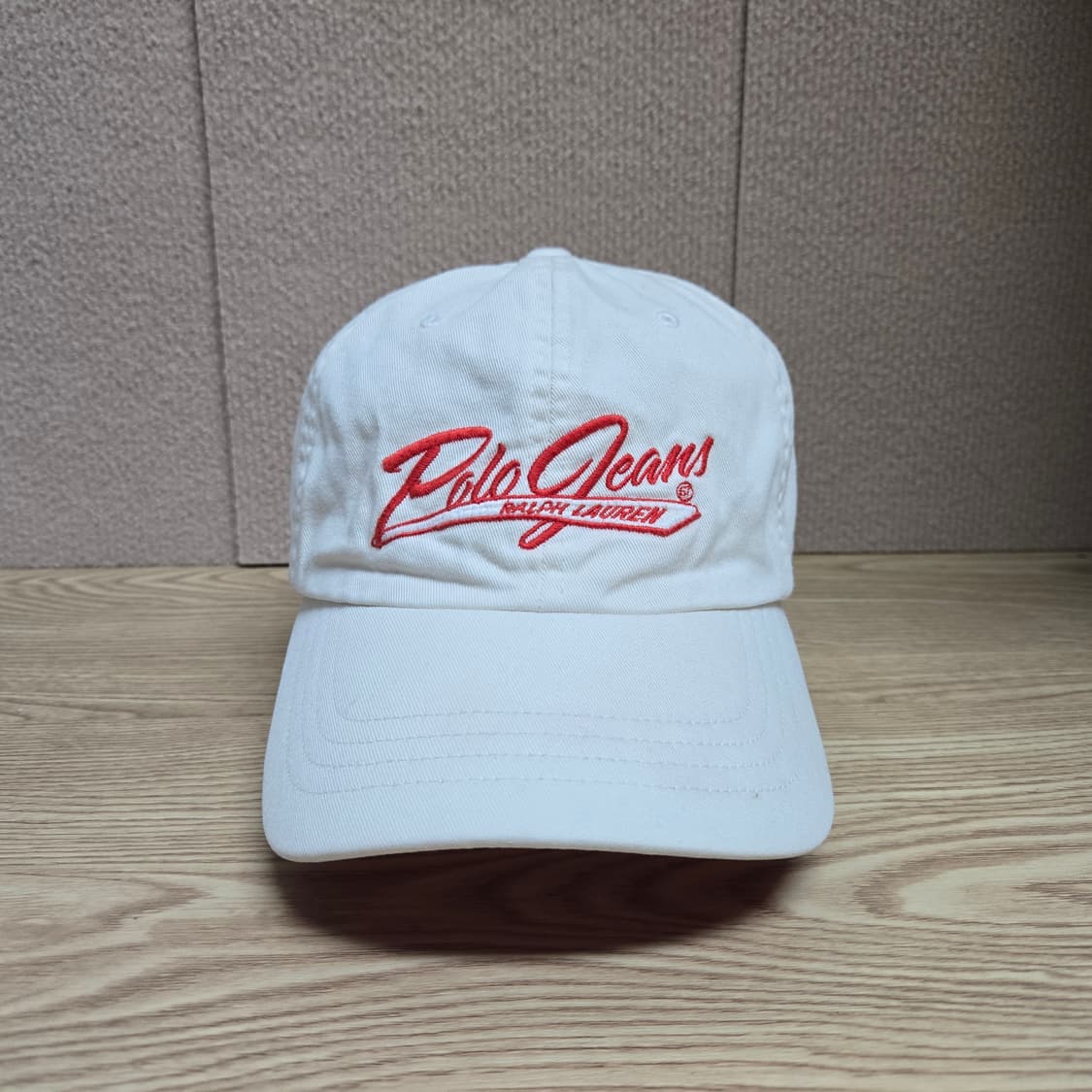 OS 폴로진스 90s 빈티지 스펠아웃 볼캡 화이트 상품이미지1