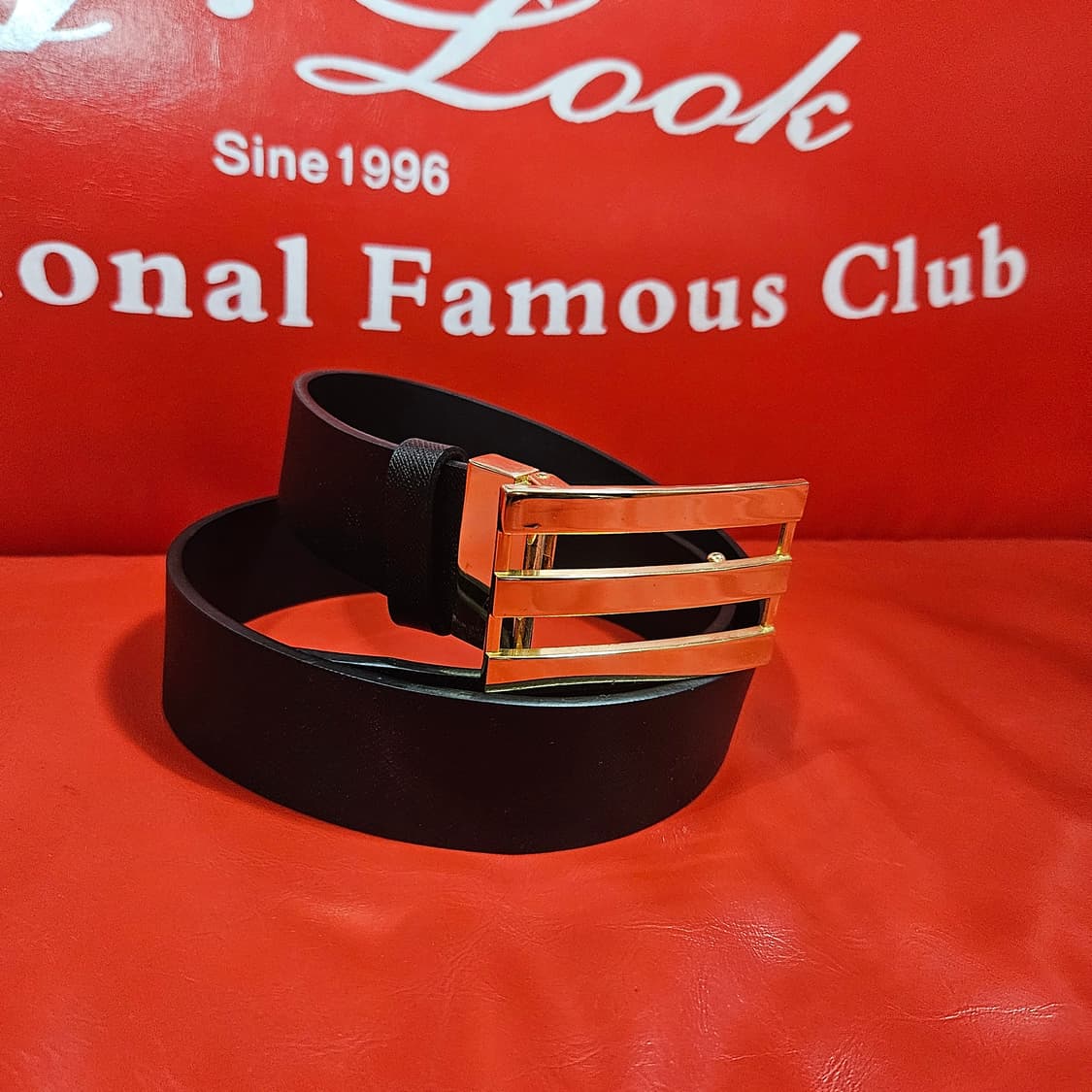 아디다스(Adidas) 골드 3선 가죽벨트 상품이미지2