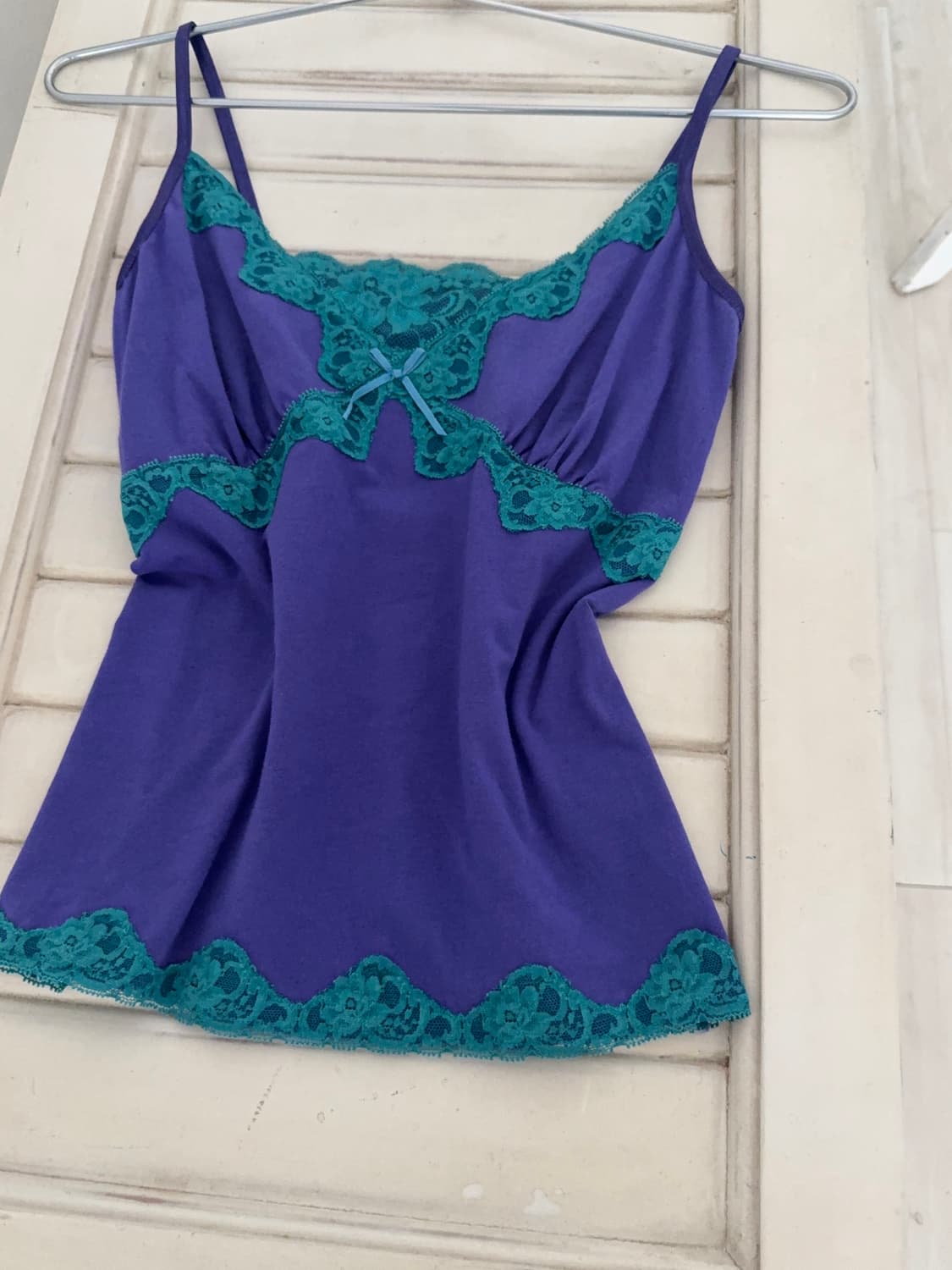 Teal Blue Lace point Purple Sleeveless 상품이미지8