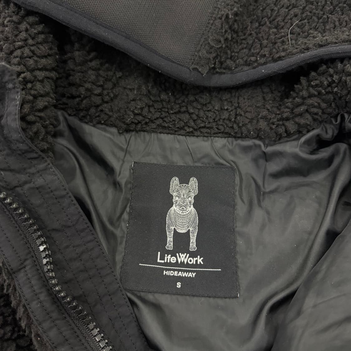 S 라이프워크 블랙 플리스 자켓 0130H1 상품이미지4