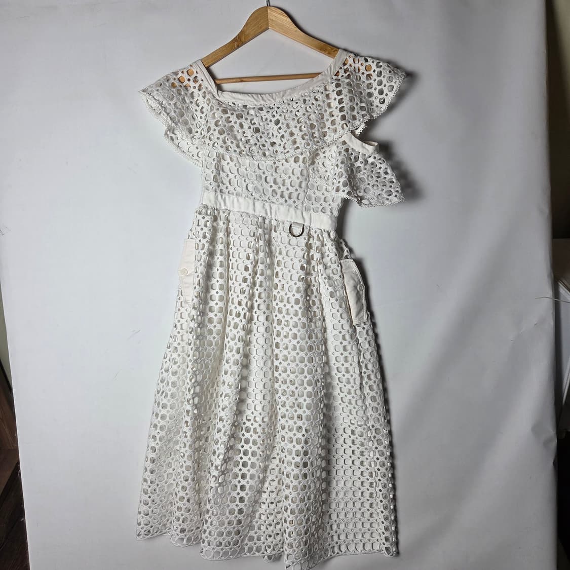 [self-portrait] 셀프포트레이트 프릴 크로쉐 레이스 롱 원피스 상품이미지6