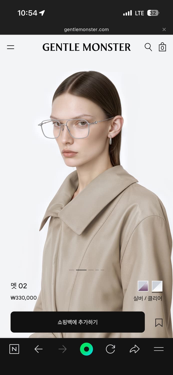 젠틀몬스터 멧02 안경 상품이미지2