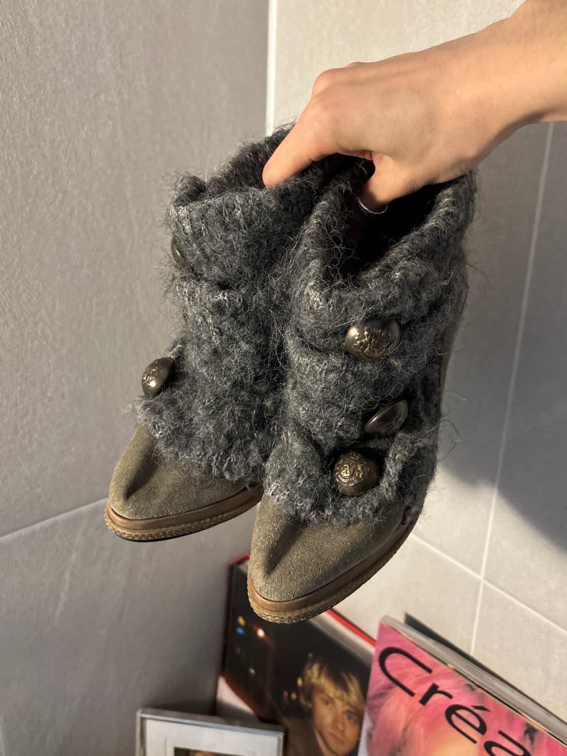 Jpn 나폴레옹 니트 하이힐 상품이미지2