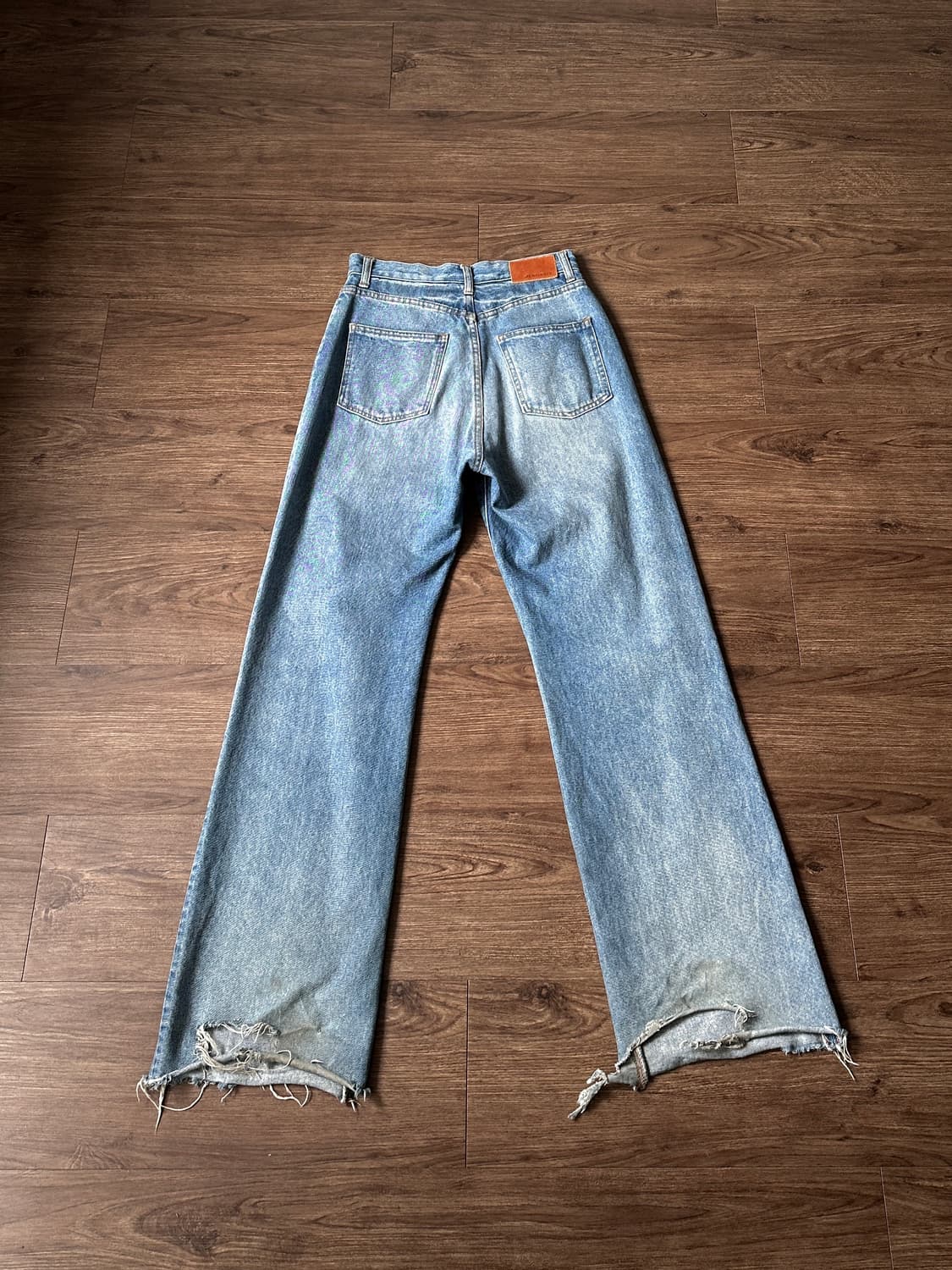 Jeansis 스톤 워시드 플레어 진 상품이미지8