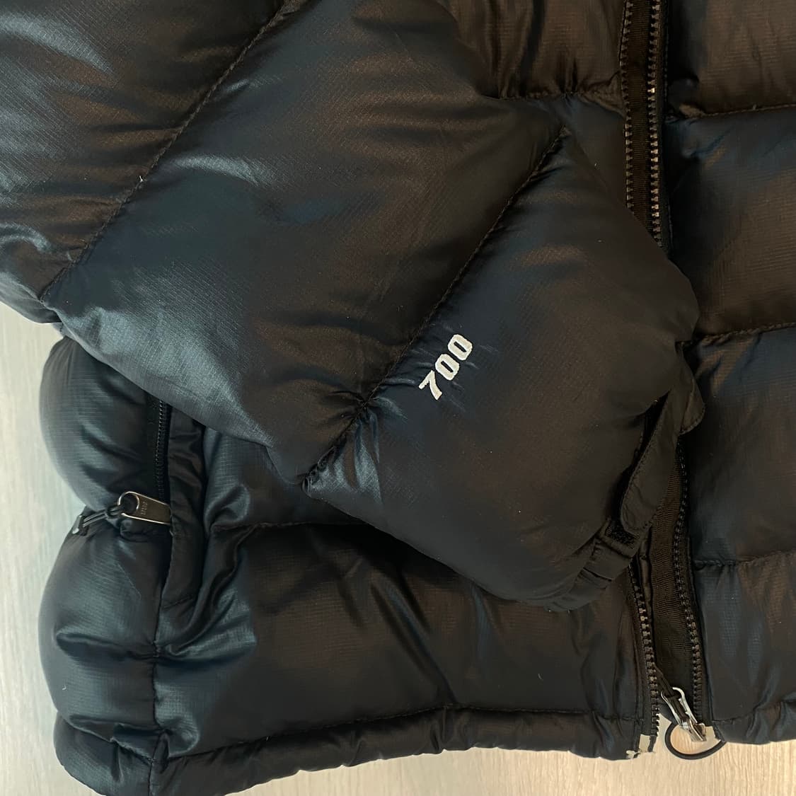 노스페이스 700 눕시 필파워 구스다운 블랙 L 상품이미지6