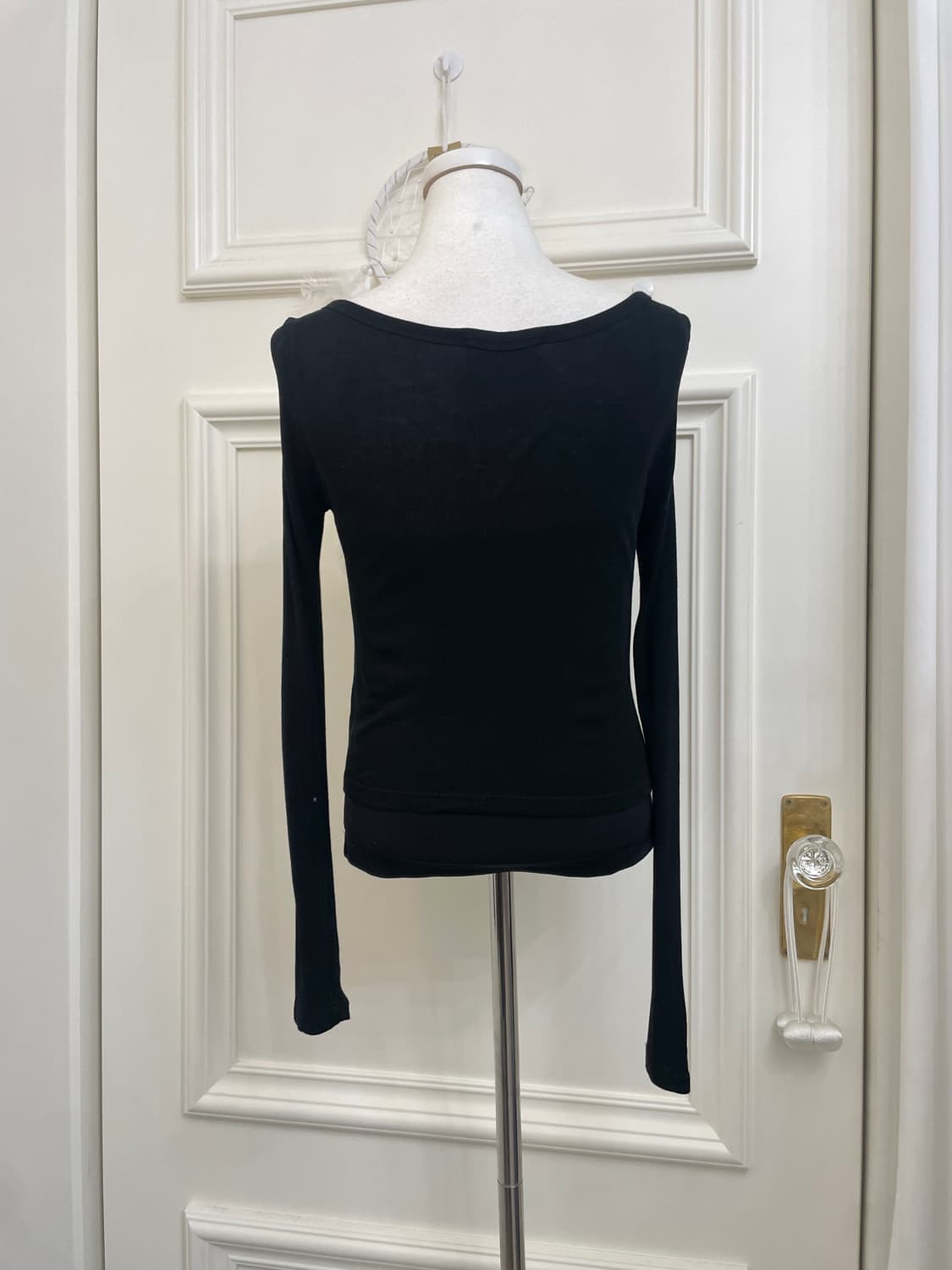 black basic soft cardigan&lace bow fairy 상품이미지3