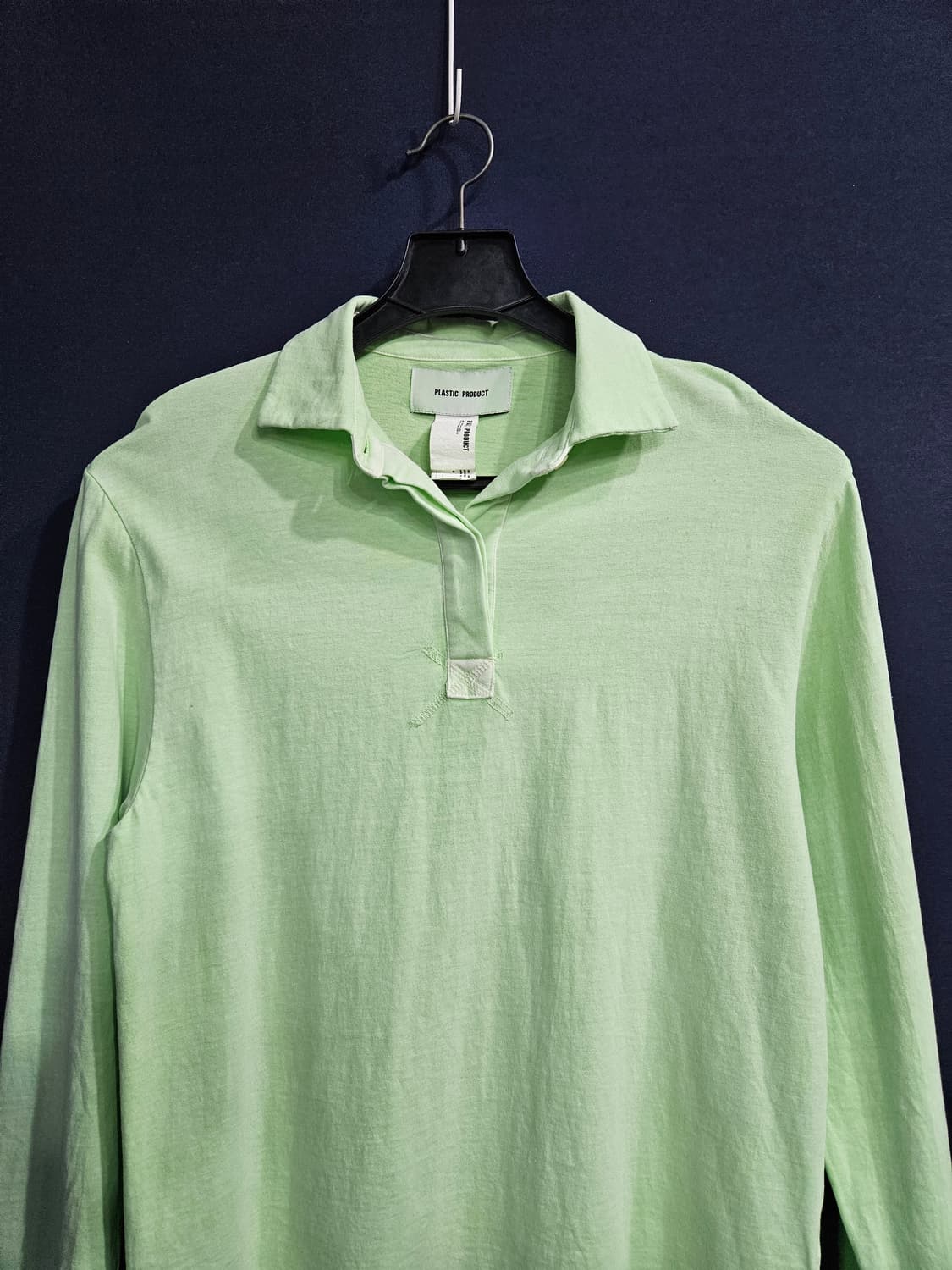 플라스틱 프로덕트 남성 오버핏 90~95 카라 긴팔티  상품이미지7