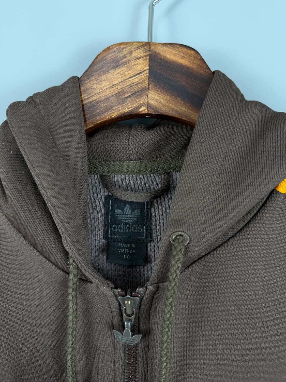 아디다스 브라운 옐로우 후드 져지 E8 상품이미지5