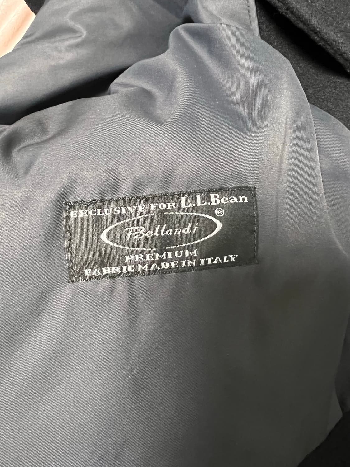 LL Bean Bellandi italy black Peacoat XL 상품이미지7