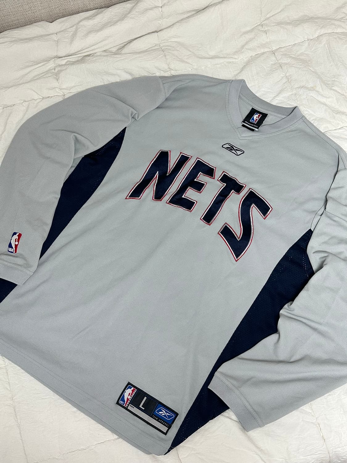 00s 리복 NBA 뉴져지 네츠 긴팔 롱슬리브 상품이미지1