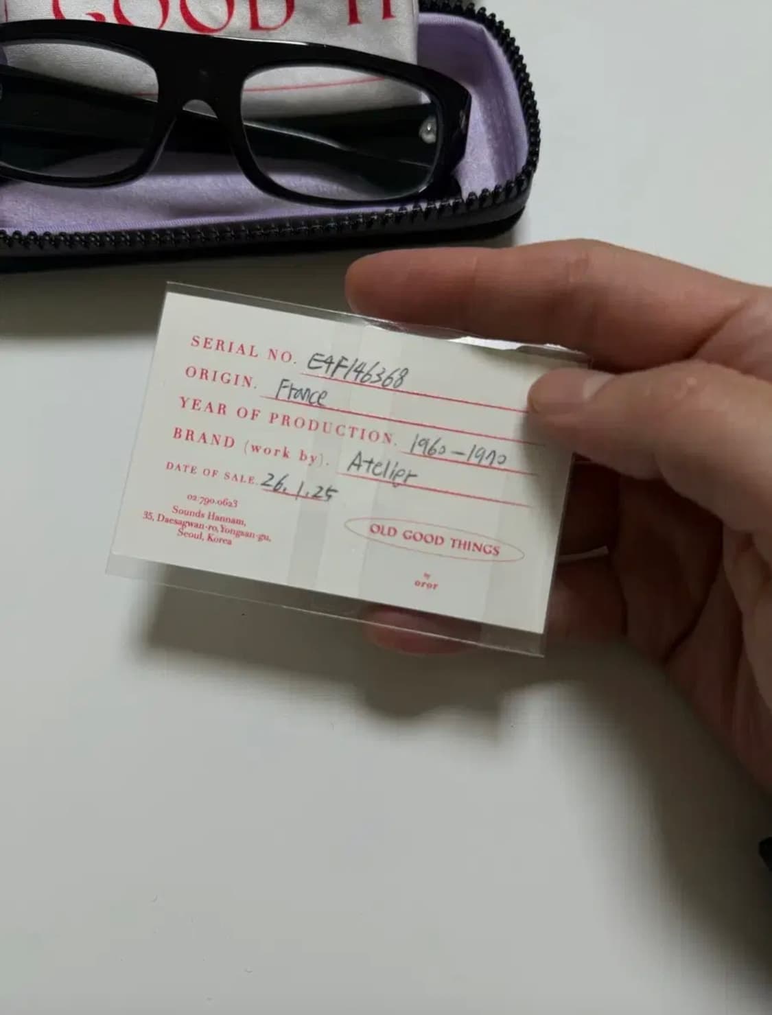 오르오르 올드굿띵즈 60s 프레임프랑스 상품이미지2