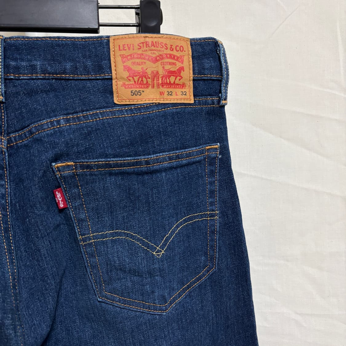 리바이스 505 레귤러 스트레이트 데님팬츠 / W32, L32 상품이미지7
