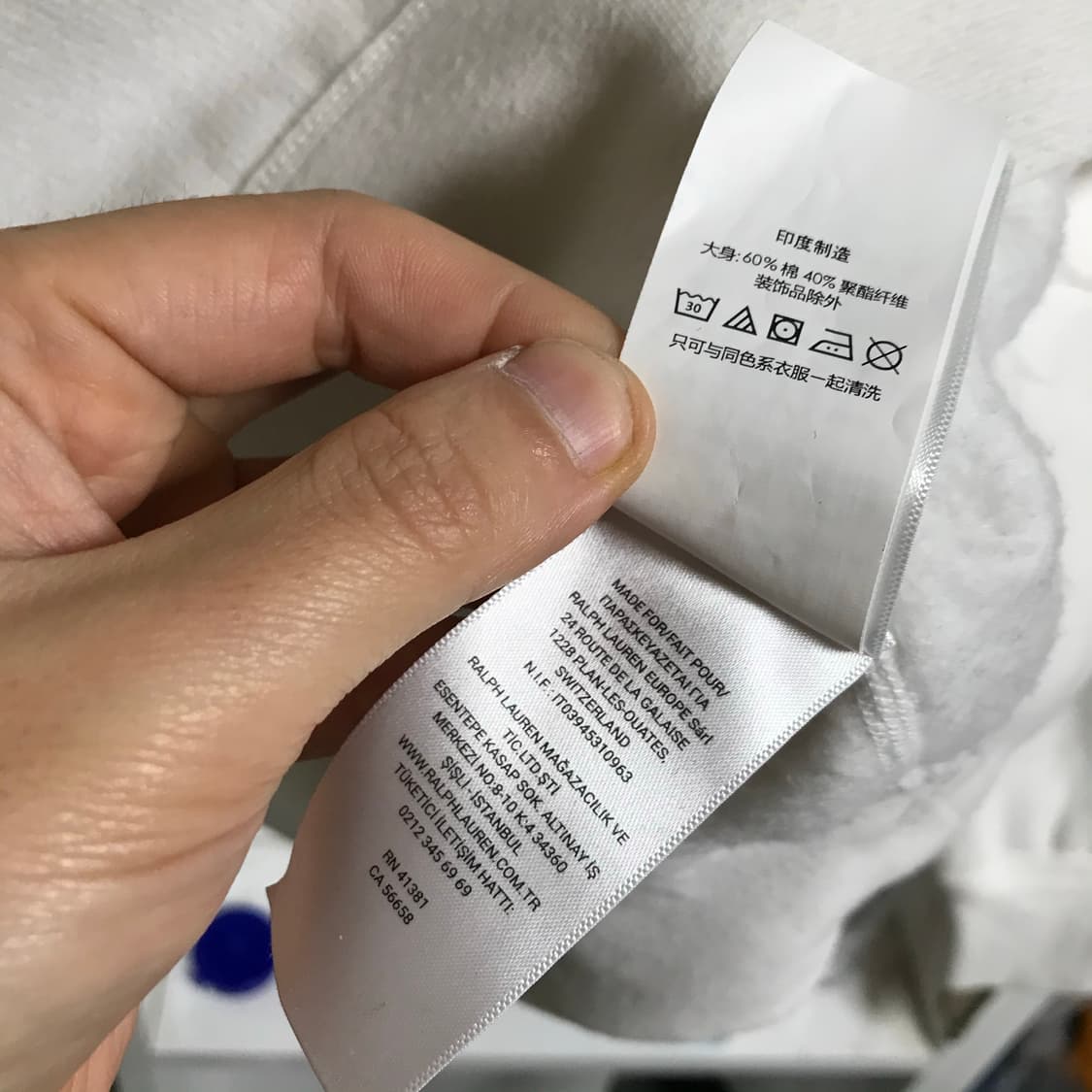 폴로 랄프로렌 신형라인 흰색 라운드 스웻셔츠 상품이미지9