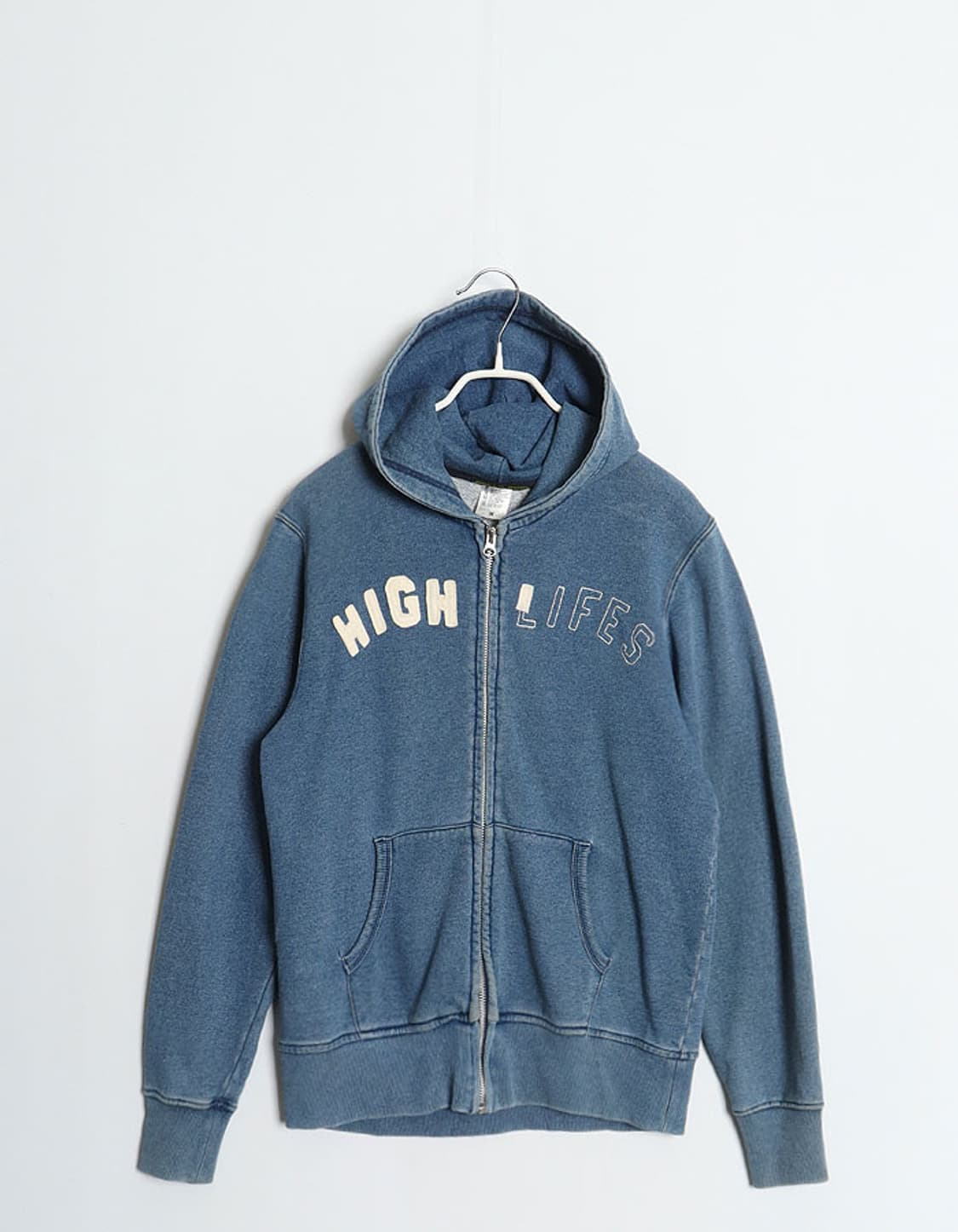  GREEN BOWL Indigo Sweat Zip Hoodie 상품이미지1