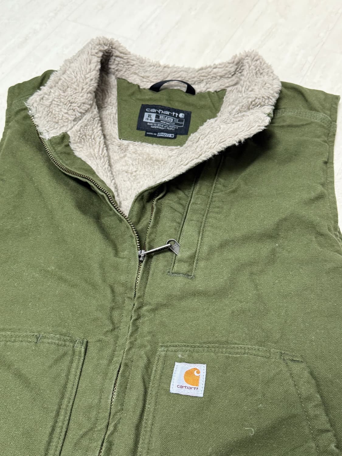 빈티지 칼하트 쉐르파 베스트 모스그린 /XL 상품이미지2