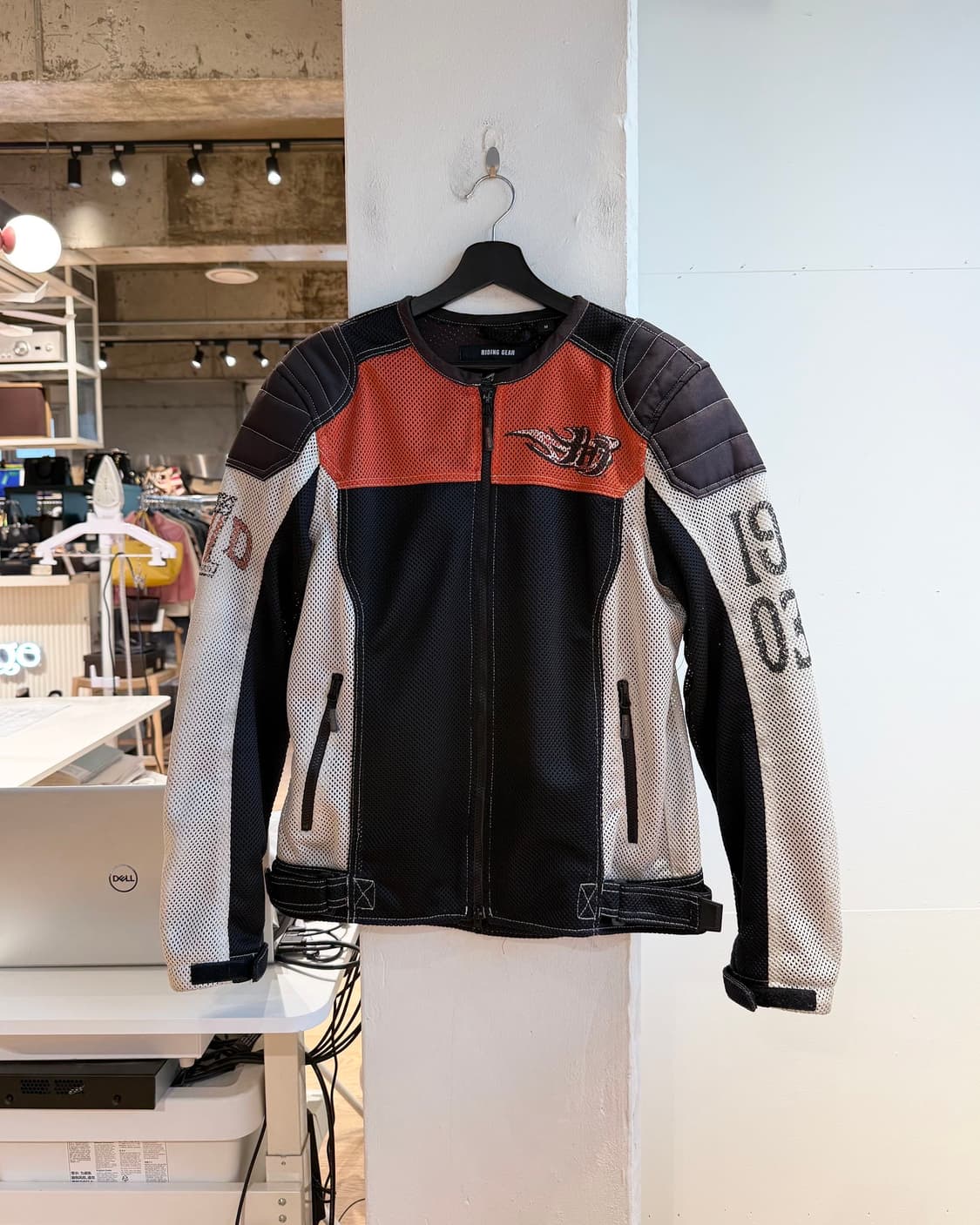 할리데이비슨 컬러블록 메쉬 라이더 자켓  상품이미지1