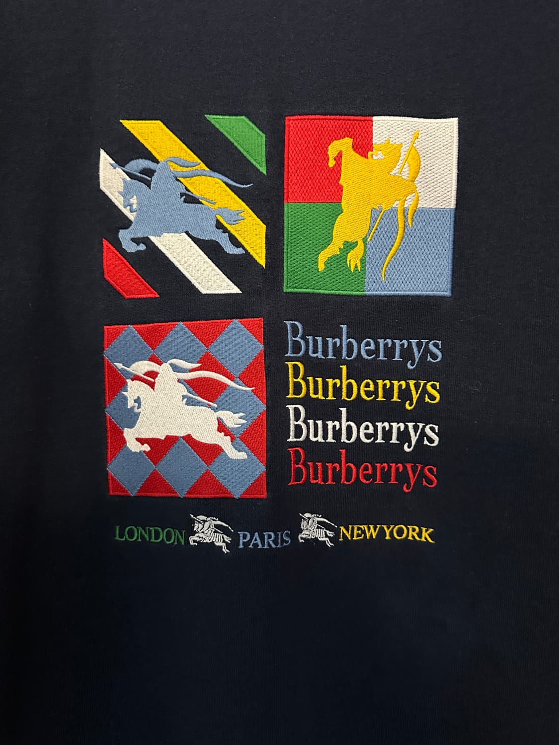 버버리 컬러블록 맨투맨 XL 상품이미지3