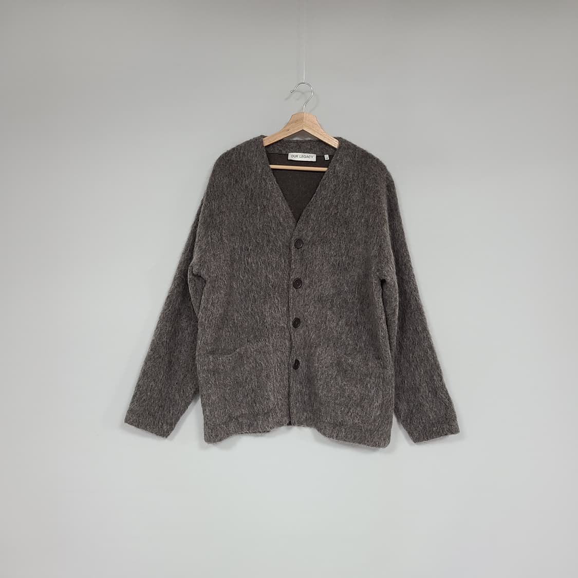 아워레가시 가디건 몰 모헤어 그레이 48 상품이미지1