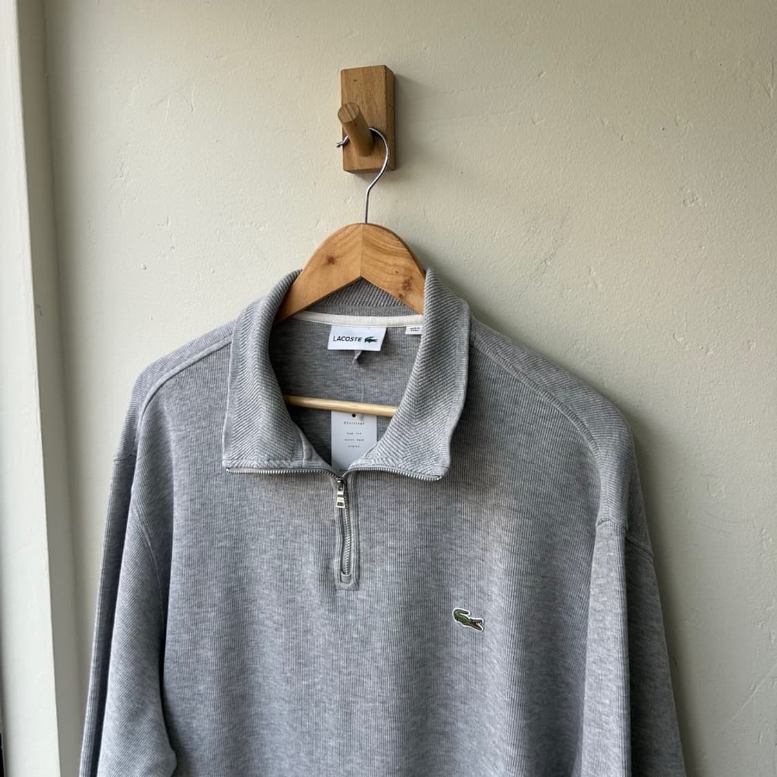 16746 - 라코스테 그레이 반집업 니트 상품이미지1