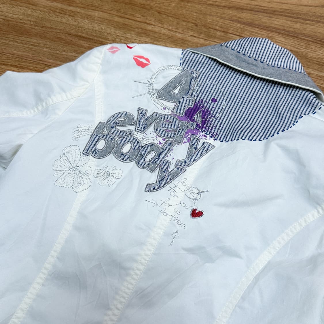 빈티지 단추 레터링 자켓 코이세이오깔 오네갸루 긱시크 고딕 페어리 그런지 상품이미지2