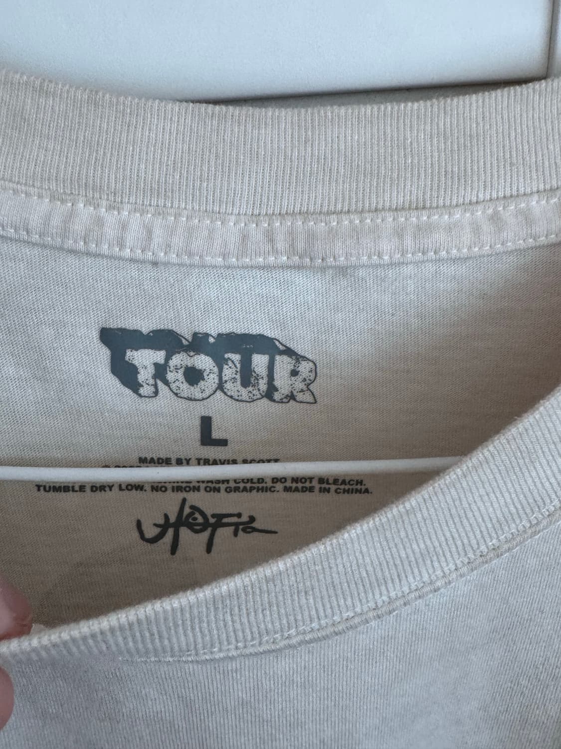 트레비스 스캇 머천 MD Where was u 티셔츠 L 상품이미지3