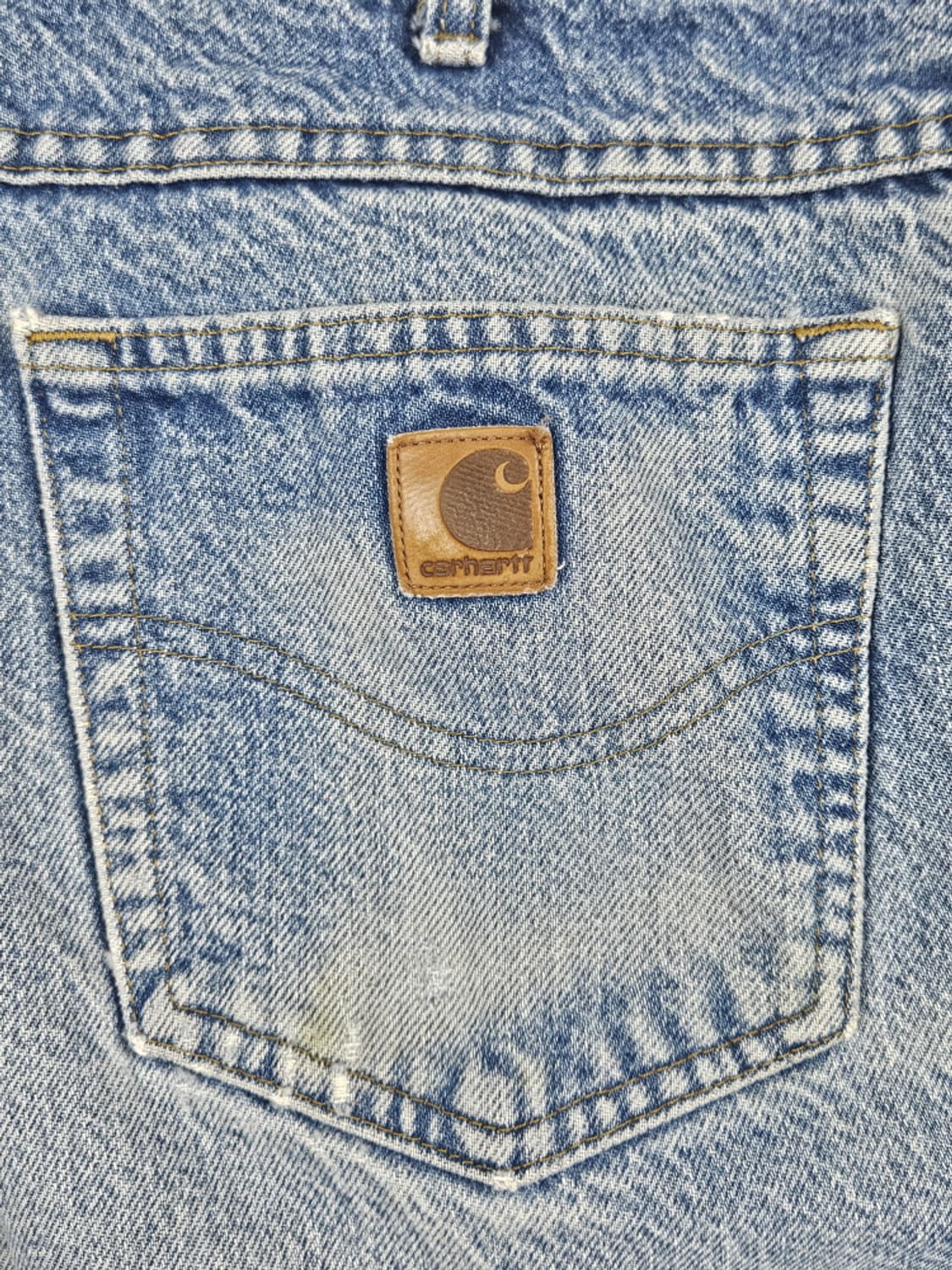 칼하트 헤비 플란넬 체크 데님 워크 팬츠 (34 X 30) / 10051 상품이미지8