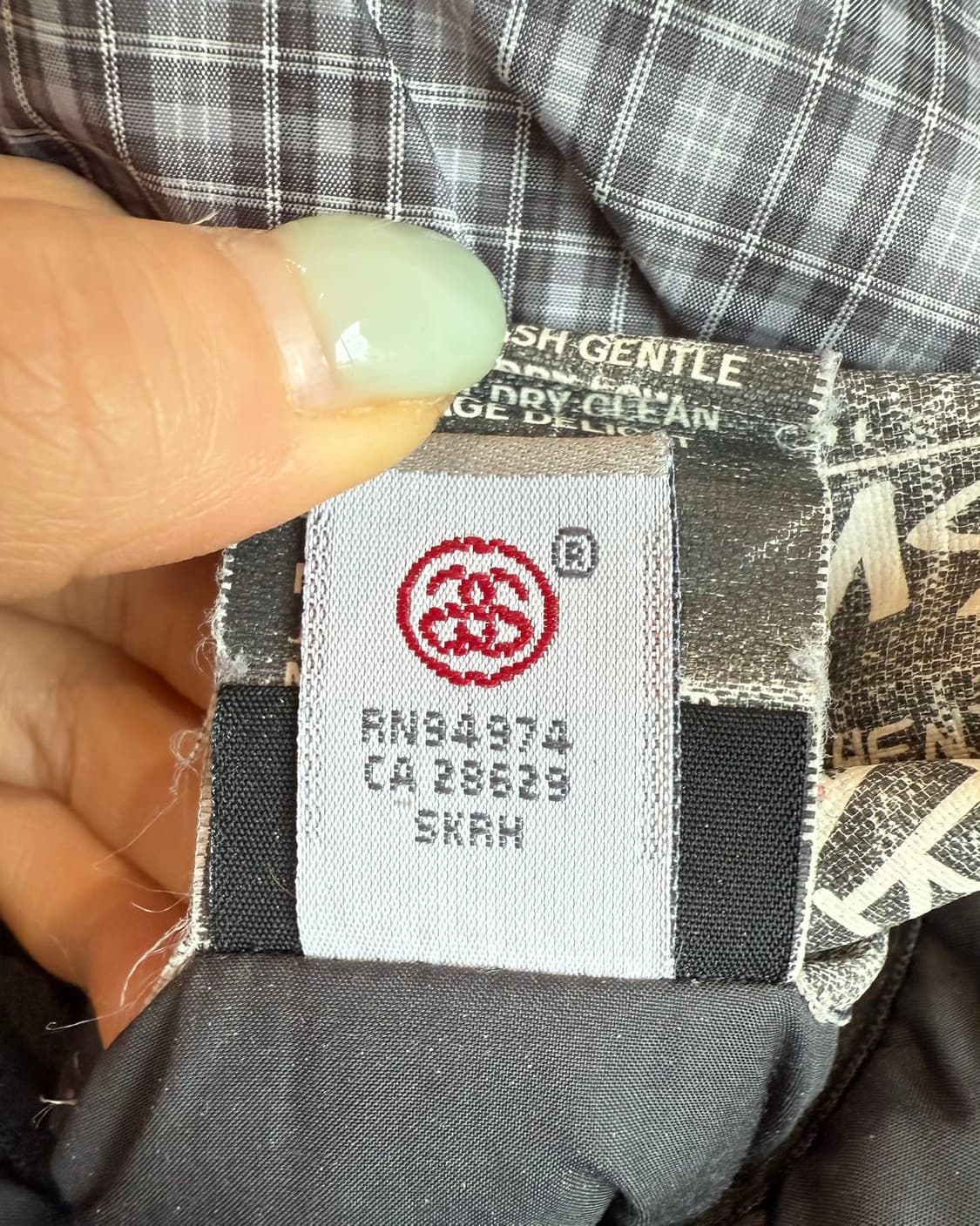 스투시 그레이 체크 리버시블 패딩 점퍼  상품이미지10