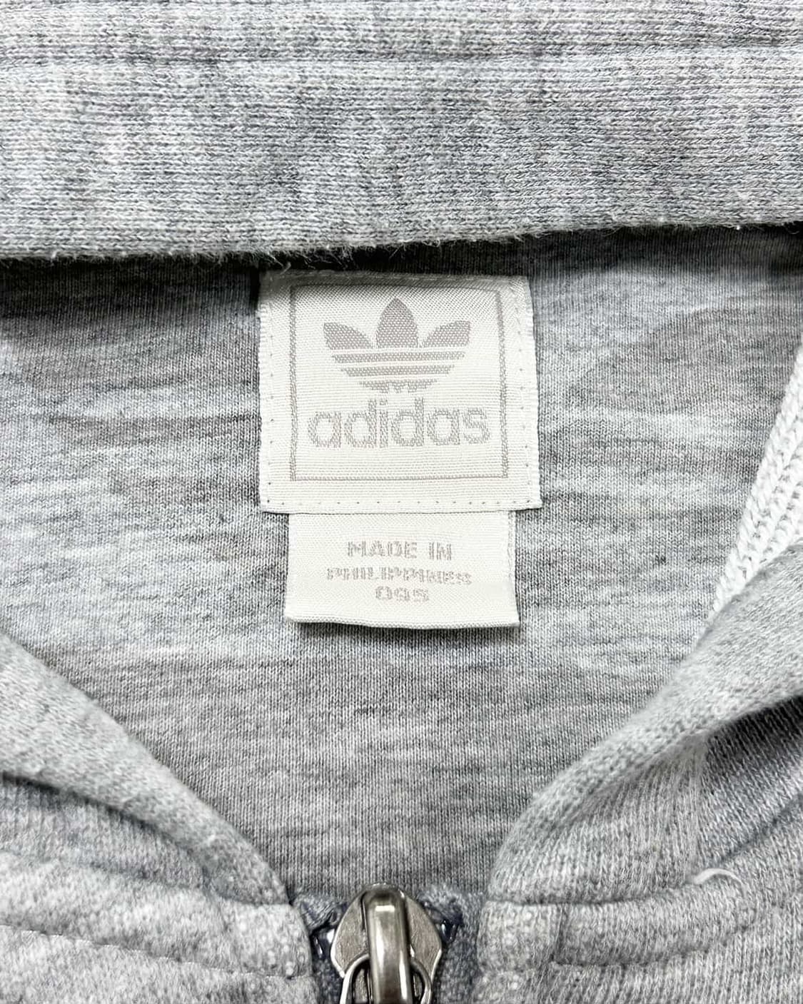 아디다스 퍼플로고 그레이 삼선 후드집업 상품이미지7