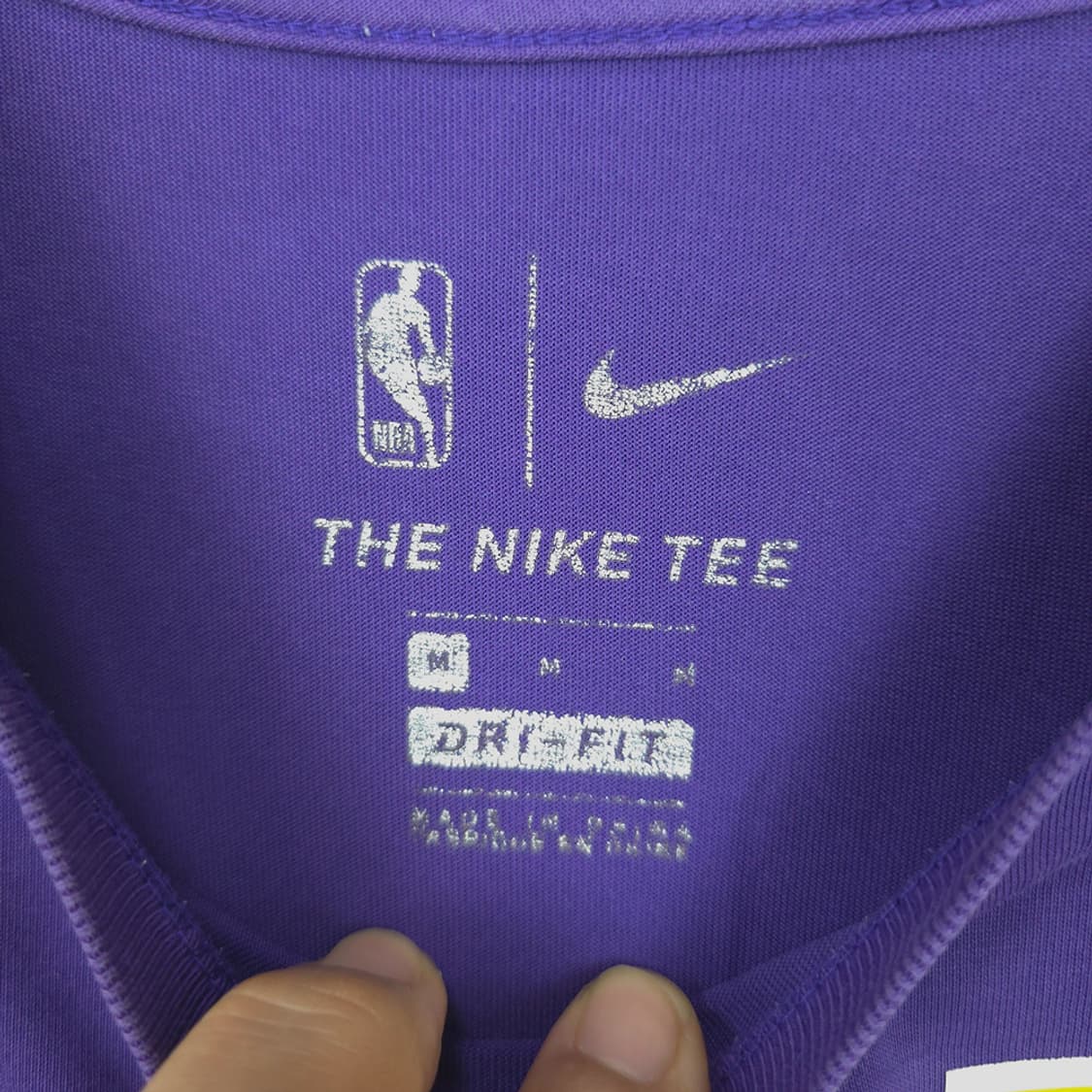 나이키 Nike NBA 르브론 제임스 레이커스 반팔티 퍼플 M 상품이미지6